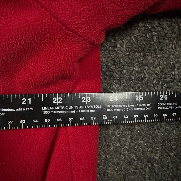 Tommy Hilfiger Reversible Jacket Men’s Medium Black/Red Fleece Lined - Picture 6 of 7